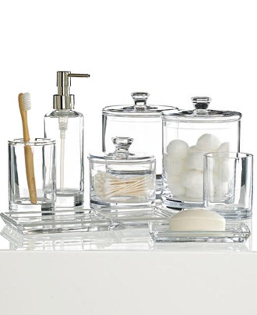 Hotel Collection Glass Bath Accessories Collection, Only at Macy's