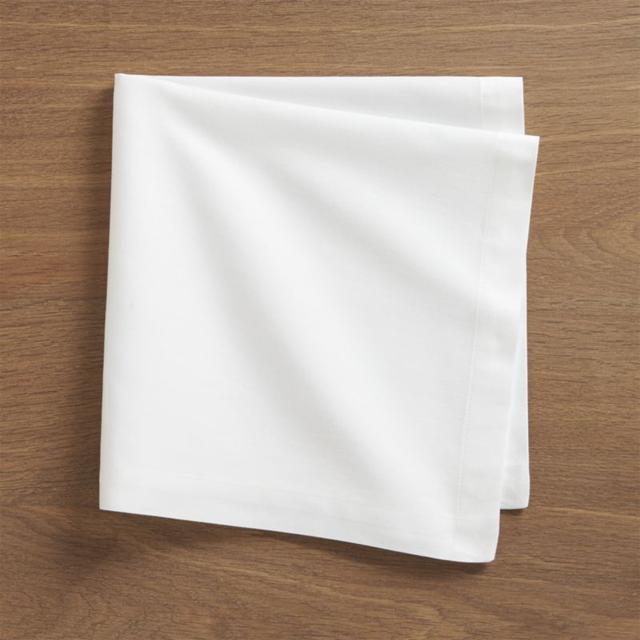 Set of 8 Fete White Cloth Napkins