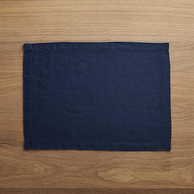 Helena Indigo Blue Linen Placemat