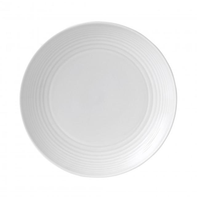 Maze White Salad Plate