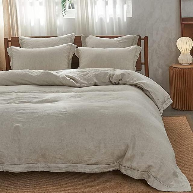 Simple and Opulence 100% Linen Duvet Cover-Linen