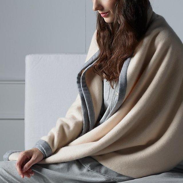 Bordered Cashmere Throw