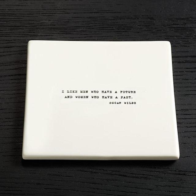 Literary Quote Cocktail Plates, Oscar Wilde