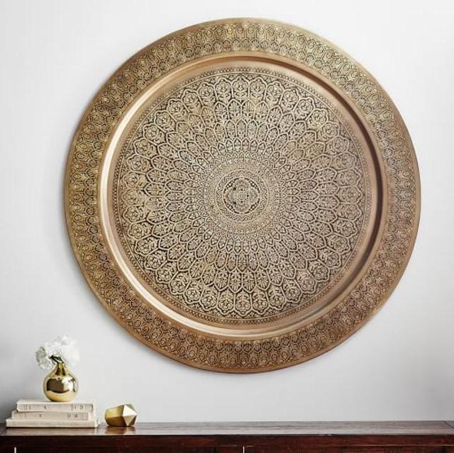 Decorative Metal Disc - Brass