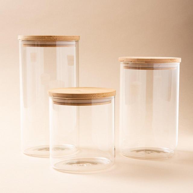 Canister with Bamboo Lid