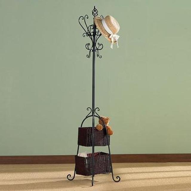 Melbourne Magestic Coat Rack with Storage in Black                        by                    Wildon Home ®