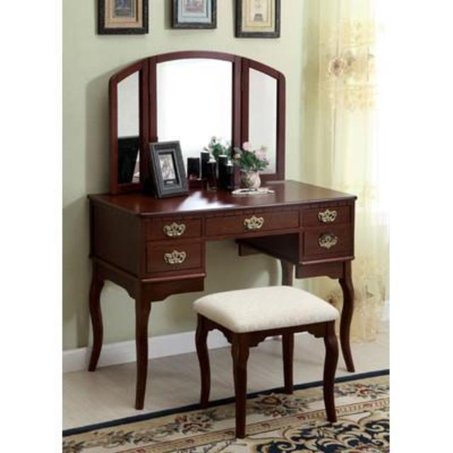 3 Piece Vanity & Stool Set