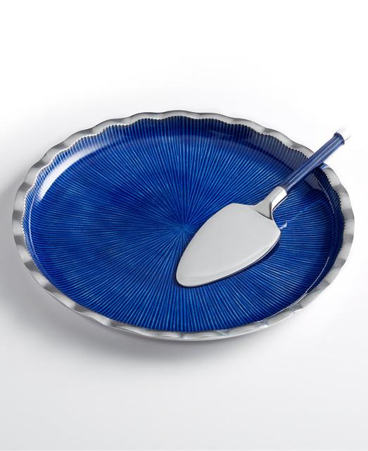 Simply Designz Serveware, Organic Fluted Cake Plate and Server