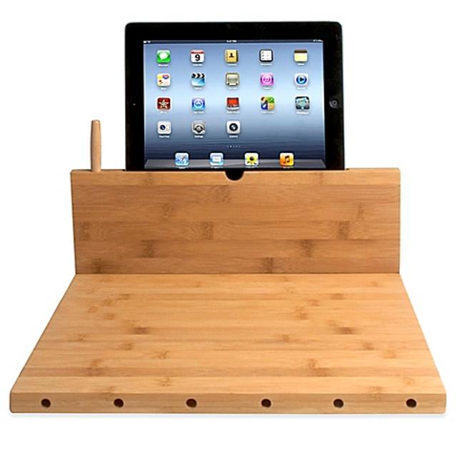 Bamboo Cutting Board with Stand for iPad® by CTA Digital