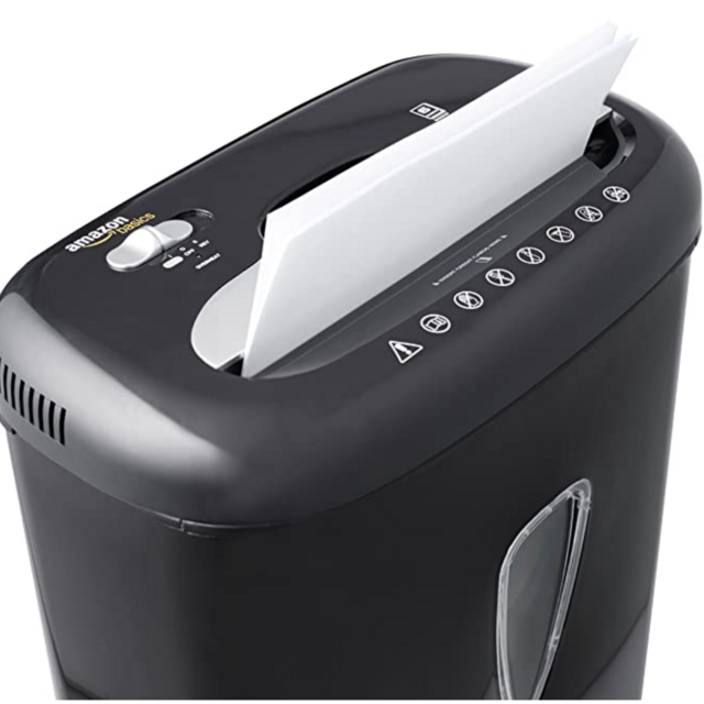 6-Sheet High-Security Micro-Cut Paper and Credit Card Home Office Shredder