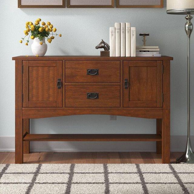 Isaiah 54'' Wide 2 Drawer Buffet Table