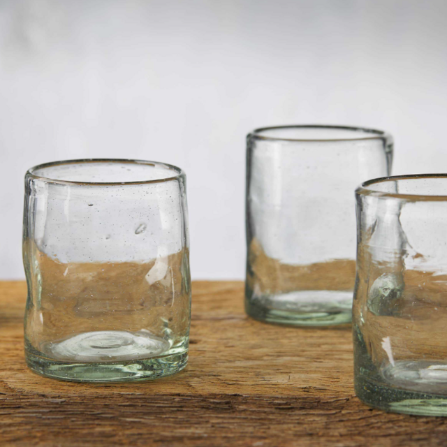 Organic Double Old-Fashioned Glass (Set of 4)