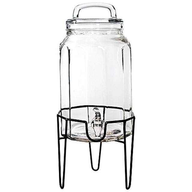 Del Sol™ Panel 1.5-Gallon Beverage Dispenser with Loop Lid