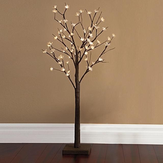 Plug-In 4-Foot LED Lighted Cherry Blossom Tree