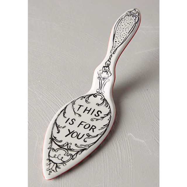 Crowned Leaf Cake Server