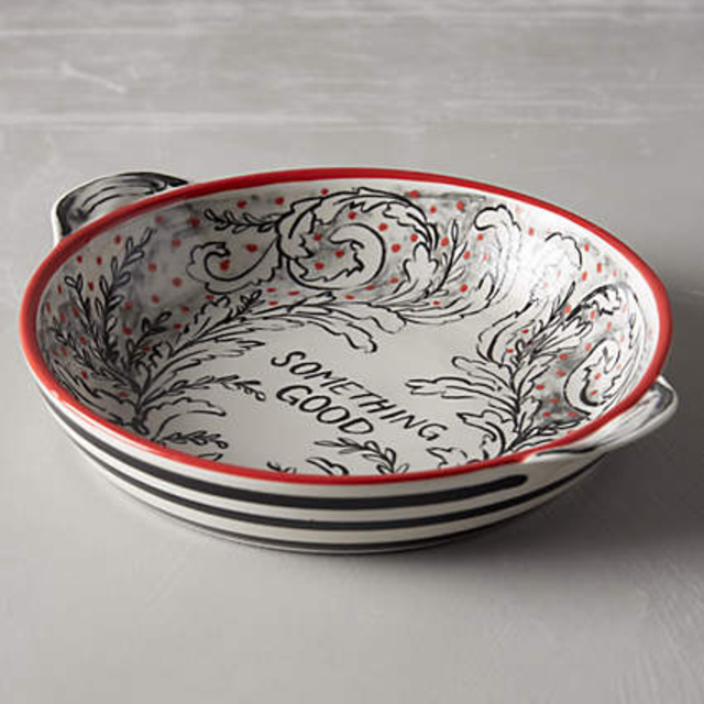Crowned Leaf Pie Dish