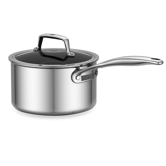 Zwilling® Energy 3-Quart Ceramic-Coated Stainless Steel Covered Saucepan