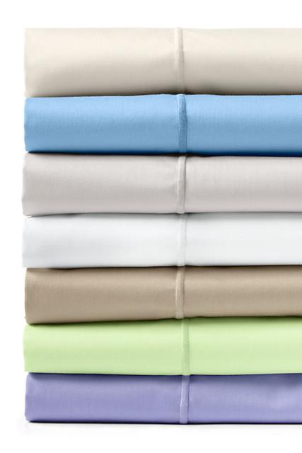 No Iron Supima Solid Sheeting - California King - Soft Ash