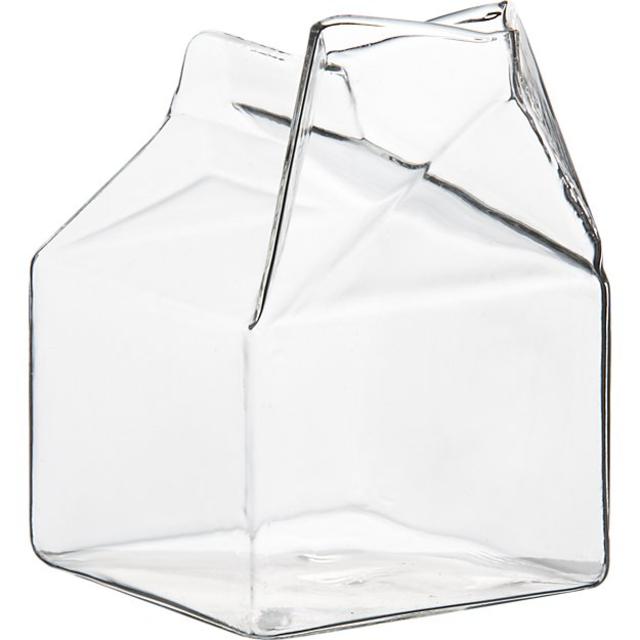 glass milk carton creamer