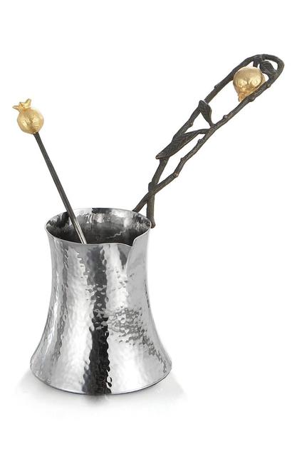 'Pomegranate' Coffee Pot with Spoon