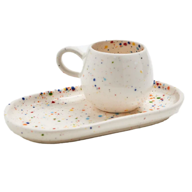 Egg Back Home Party Mini Tray - white