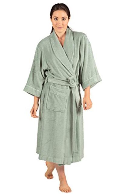 Texere Women's Terry Cloth Bathrobe - Classic Luxury Comfy Robes for Ladies
