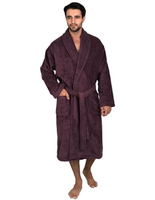 TowelSelections Men's Robe, Turkish Cotton Terry Shawl Bathrobe Made in Turkey