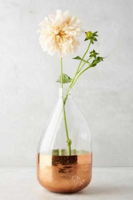 Copper Foil Vase