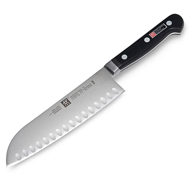 Zwilling J.A. Henckels Professional "S" 7-Inch Granton Edge Santoku Knife