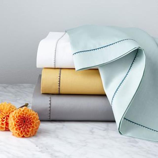 Organic Sateen Sheet Set; Queen Size; Feather Gray