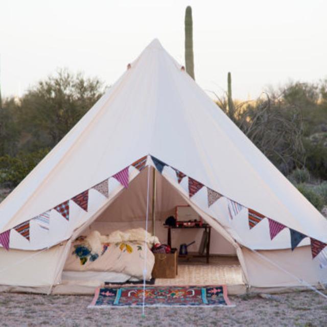 Sand Colored Vintage Style Bell Tent