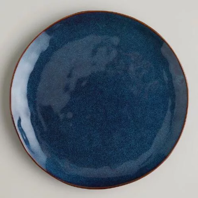 Indigo Organic Glaze Dinner Plates, Set of 2