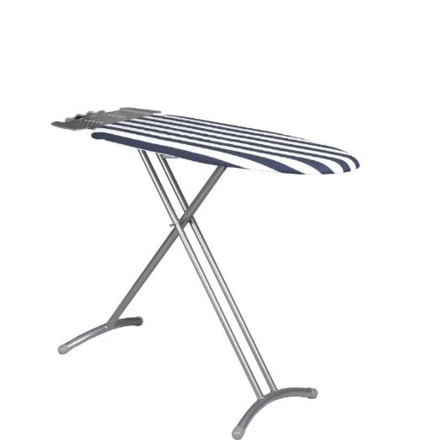 Laundry Solutions by Westex Compact Ironing Board, Navy/ White Stripe