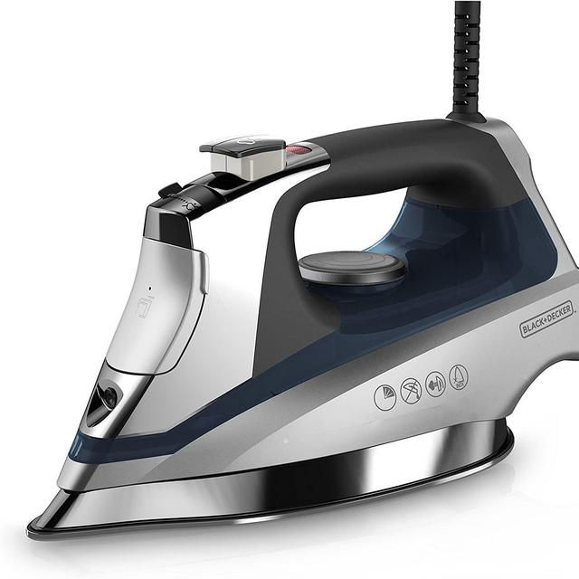 BLACK+DECKER D3030 Allure Professional Steam Iron, Gray/Blue