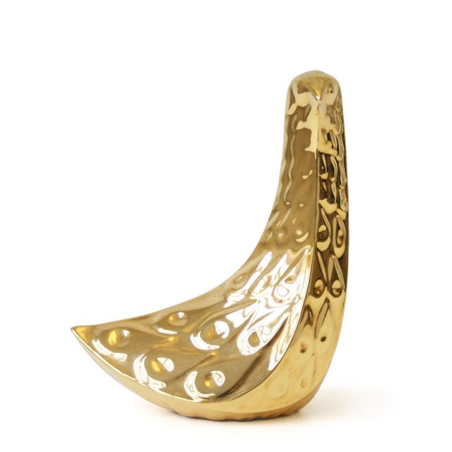 Gold Glazed Ceramic Bird