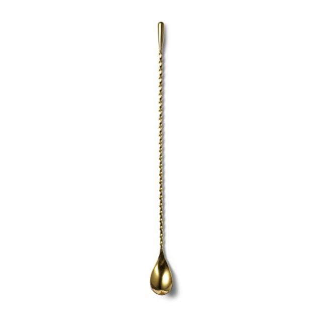 24K Gold-Plated Teardrop Barspoon