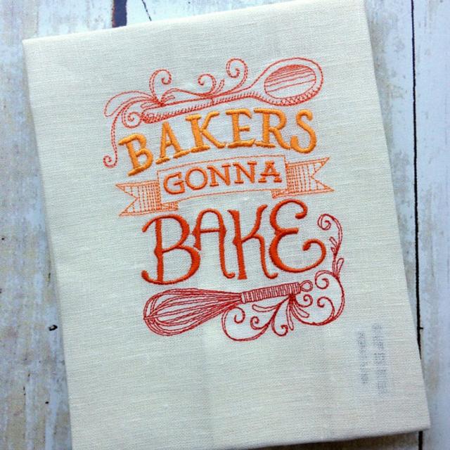 Bakers Gonna Bake Tea Towel