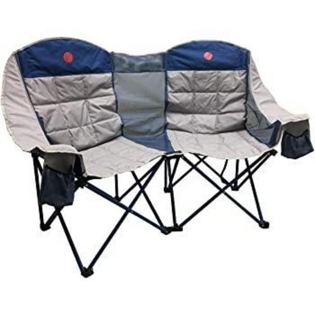 OmniCore Designs MoonPhase Home-Away LoveSeat Heavy Duty Oversized Folding Double Camp Chair Collection (Single, Double, Triple) (Double Loveseat)