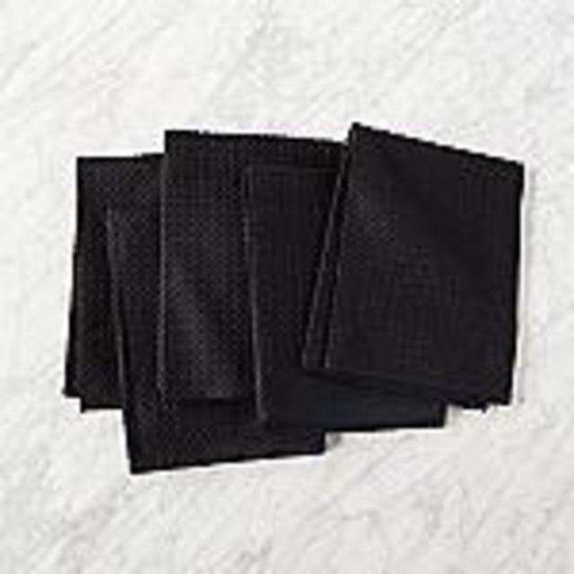 Set of 5 Waffle Weave Dishtowels
