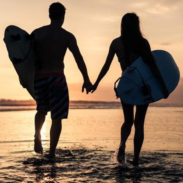 Surf Lessons On Our Honeymoon