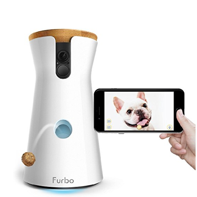 Furbo Dog Camera: Treat Tossing, Full HD Wifi Pet Camera and 2-Way Audio, Designed for Dogs, Works with Amazon Alexa (As Seen On Ellen)