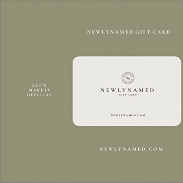 NewlyNamed Box Gift Card | Personalized Name Change After Marriage Kit