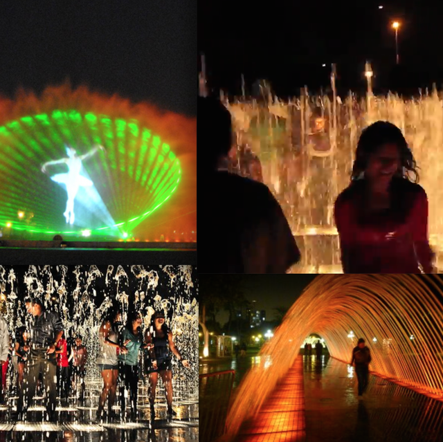 Circuito Magico del Aqua (Fountain Light Show) Lima