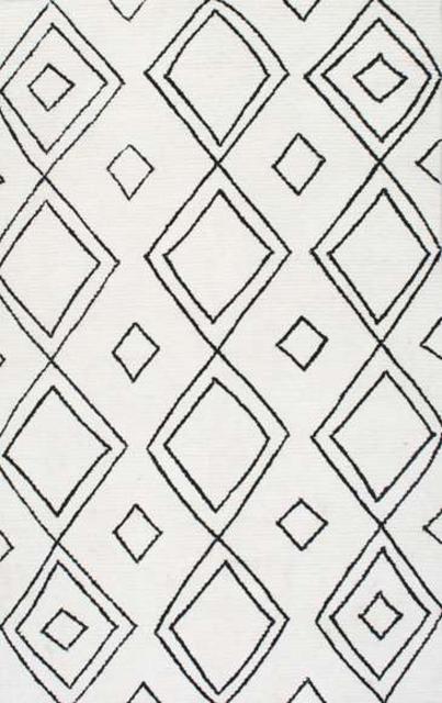 VegaMoroccan Hand Tufted Diamond Wool ML01 Rug