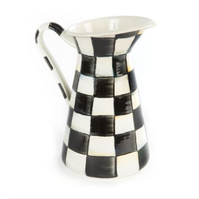 MacKenzie-Childs Courtly Check Enamel Pitcher - Medium