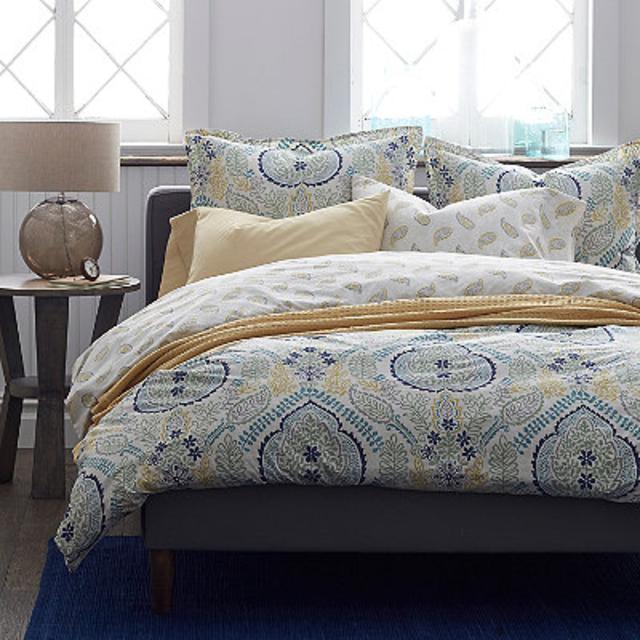 Shalimar Organic Percale Reversible Duvet Cover
