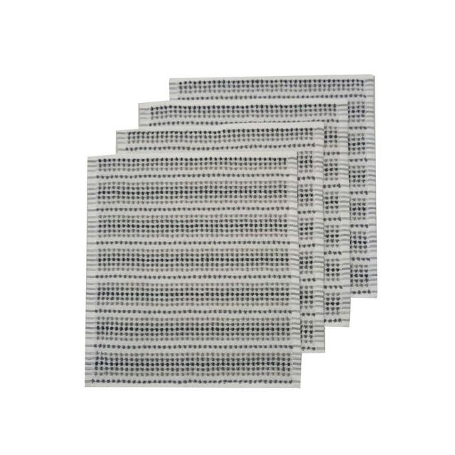 Food Network™ Awning Stripe Dishcloth 4-pk. Grey