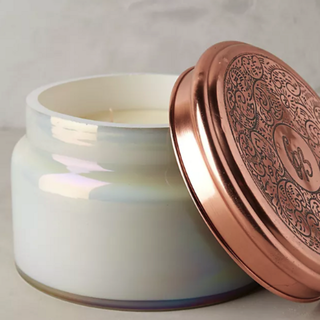 Capri Blue Colossal Mercury Glass Candle