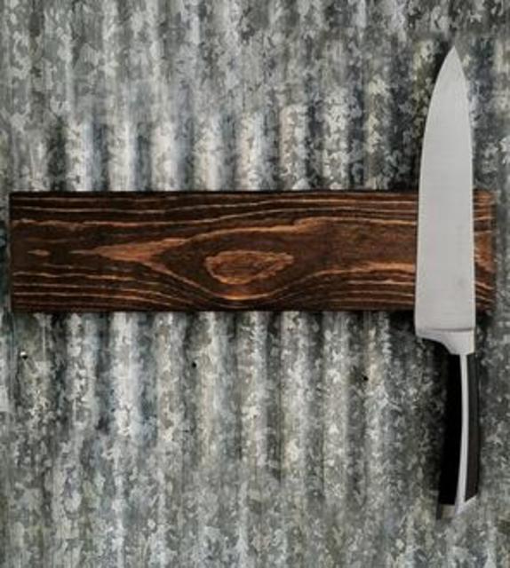 Wood Magnetic Knife Rack