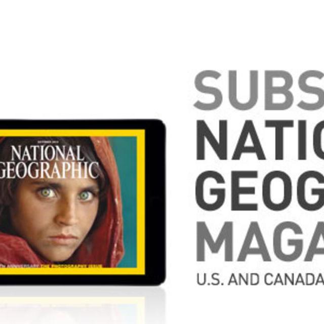 1 Year Subscription to National Geographic magazine